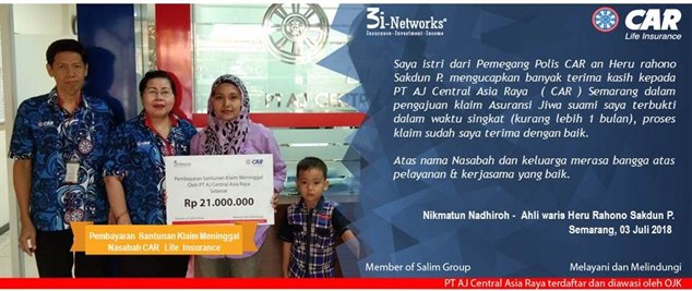 Pembayaran Klaim 3I An Heru Rahono Sakdun Pranoto Semarang 