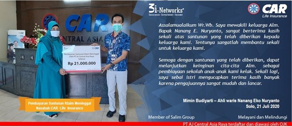 Pembayaran Klaim 3i  An Nanang Eko Nuryanto (Solo ) 21072020