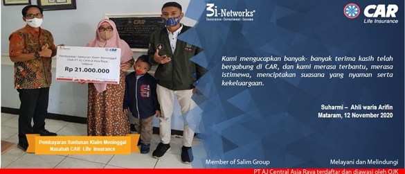 Pembayaran Klaim 3i  An Arifin (Mataram ) 12112020