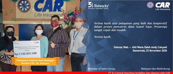 Pembayaran Klaim Konvensional An Salen Andy Cahyadi (Samarinda ) 23112020