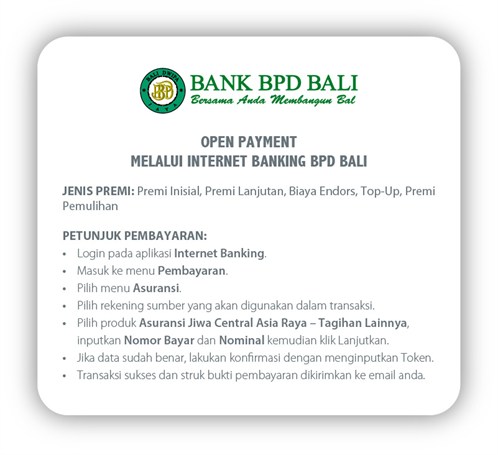 Open Payment Internet Banking BPD Bali