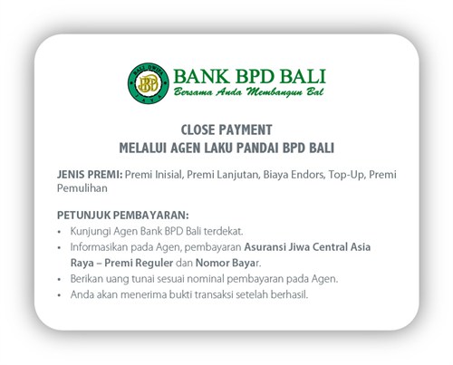 Close Payment Melalui Agen Laku Pandai BPD Bali