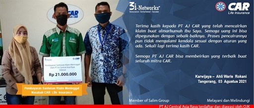 Pembayaran Klaim 3i  An Karwijaya (Tangerang ) 03082021