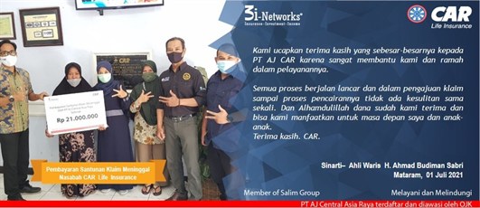 Pembayaran Klaim 3i  An H. Ahmad Budiman (Mataram ) 01072021