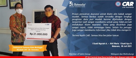 Pembayaran Klaim 3i  An I Gusti Ayu G (Mataram ) 08072021