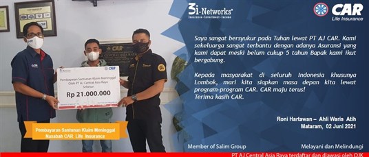 Pembayaran Klaim 3i  An Atih (Mataram ) 02062021