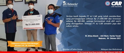 Pembayaran Klaim 3i  An Harida Yawati (Mataram ) 06102021