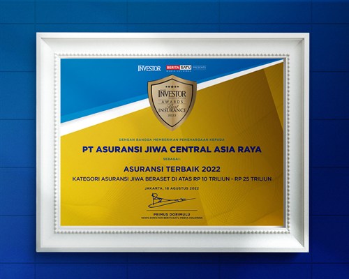 Piagam Penghargaan Best Insurance 2022