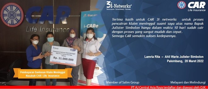 Pembayaran Klaim 3i  An Julister Simbolon (Palembang)