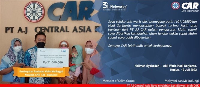 Pembayaran Klaim 3i  An Hadi Sarjianto (Semarang)