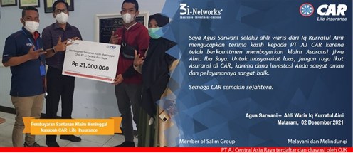 Pembayaran Klaim 3i  An IQ Kurratul Aini (Mataram ) 02122022