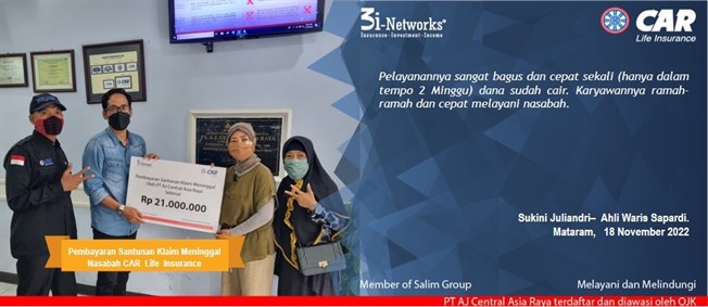 Pembayaran Klaim 3i  An Sapardi (Mataram)