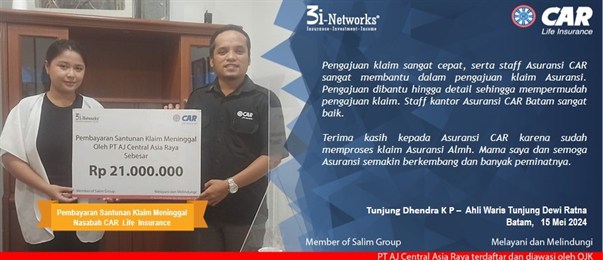 Pembayaran Klaim 3i  An Tunjung Dewi Ratna (Batam)