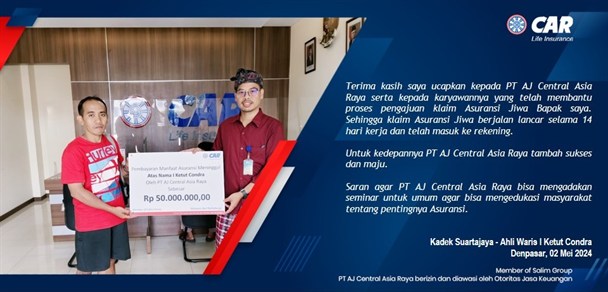 Pembayaran Klaim Agency  An I Ketut Condra (Denpasar)