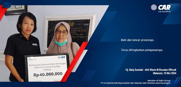 Pembayaran Klaim Agency  An M.Roeslan Effendi  (Mataram)