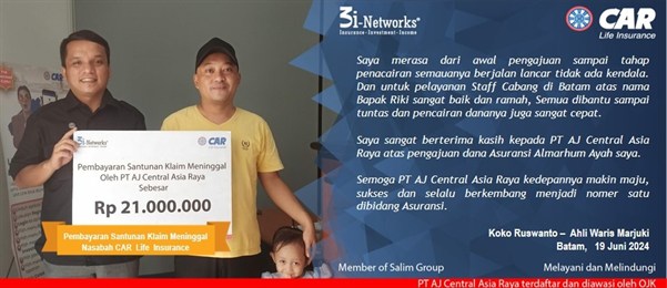Pembayaran Klaim 3i  An Marjuki (Batam)