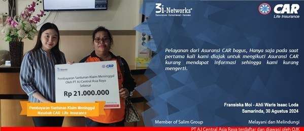 Pembayaran Klaim 3i  An Isaac Loda (Samarinda)