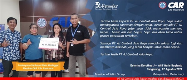 Pembayaran Klaim 3i  An Sugianto (Tangerang)
