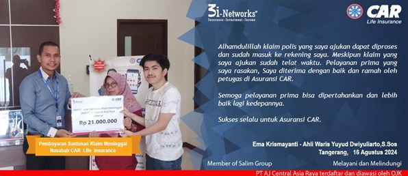 Pembayaran Klaim 3i  An Yuyud Dwiyuliarto ,S.Sos (Tangerang)