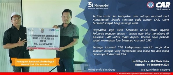 Pembayaran Klaim 3i  An Kirim (Mataram)