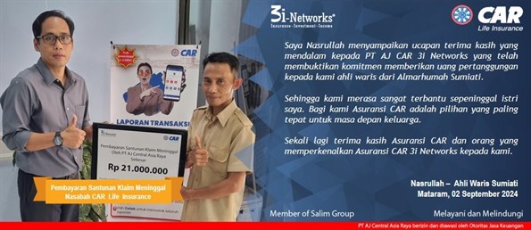 Pembayaran Klaim 3i  An Sumiati (Mataram)