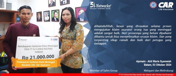 Pembayaran Klaim 3i  An Syamsiah (Batam)