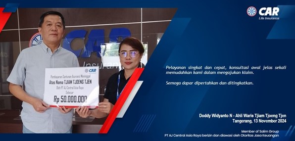 Pembayaran Klaim Agency  An Tjiam Tjoeng Tjen (Tangerang)