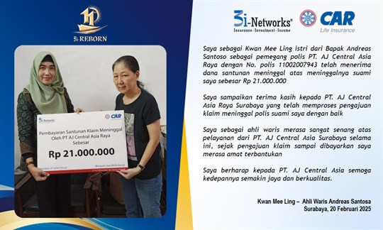 8 Pembayaran Klaim 3i  An Andreas Santosa (Surabaya ) 200225