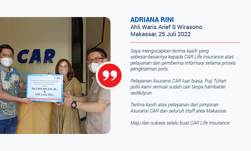 Pembayaran Klaim Agency An Arief S Wirasono (Makassar)